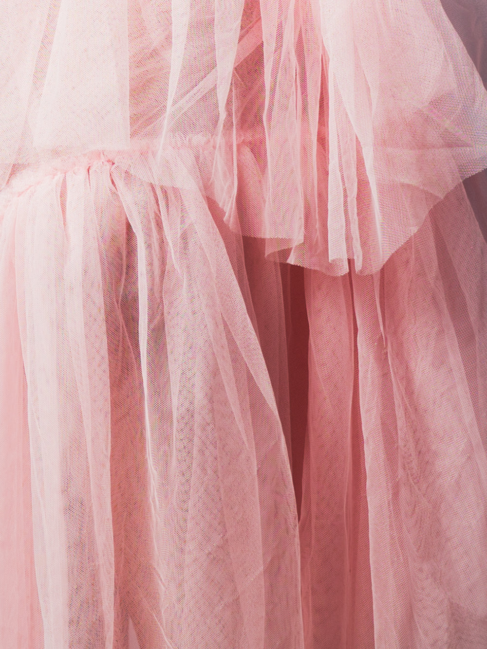 MADAME Strap High WaistTulle Maxi Dress