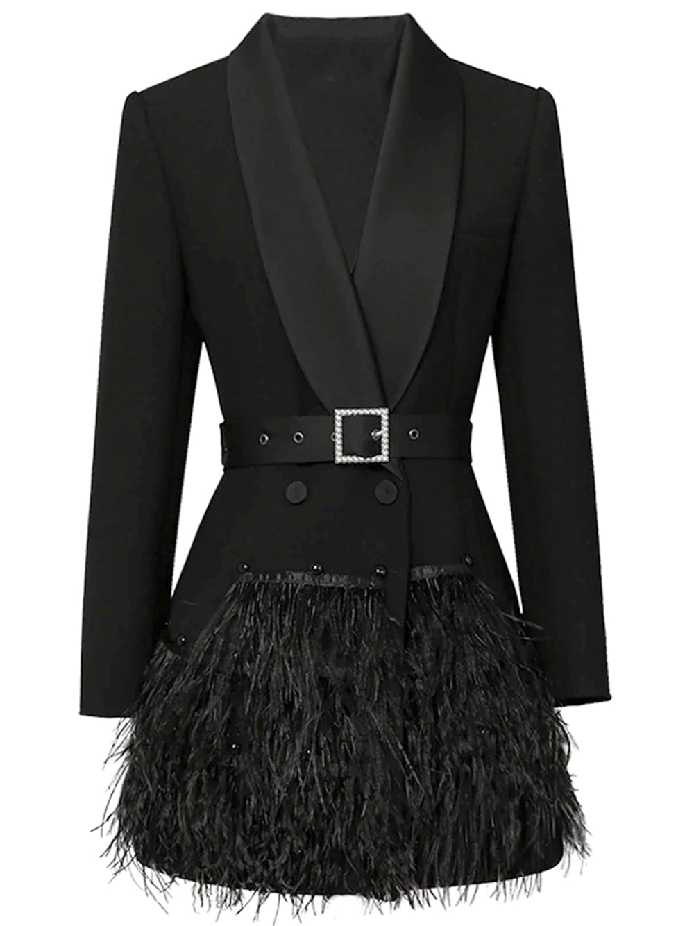 FIFTH AVE Feathers Dress