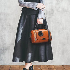 Handbag Vintage-Faux Leather Floral with