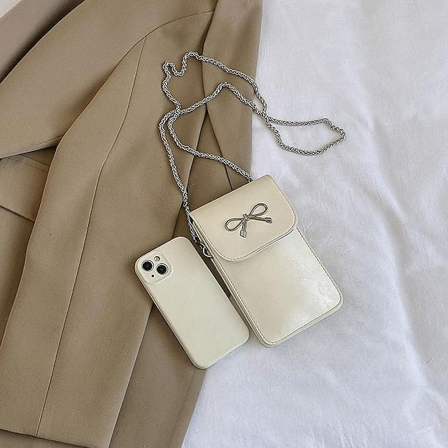 Leather Phone Bag Daily PU Mobile Crossbody