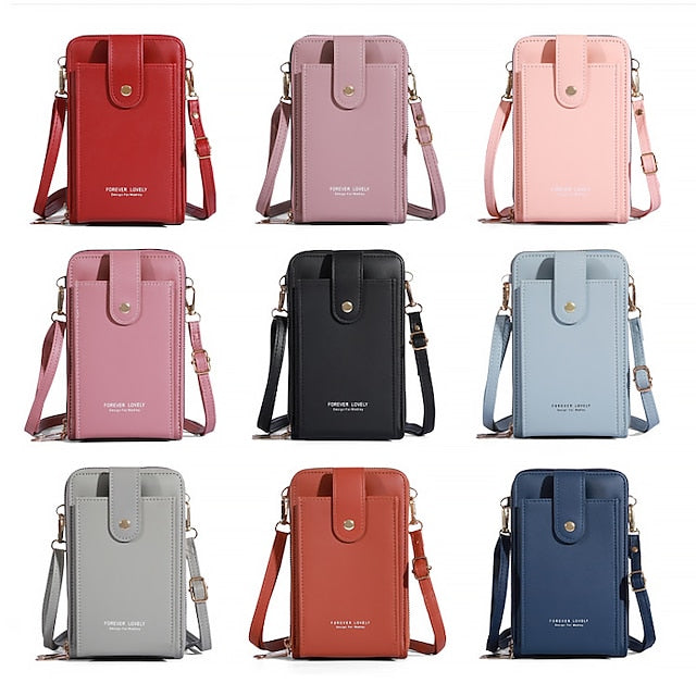 Mobile Phone PU Bag Shoulder Crossbody