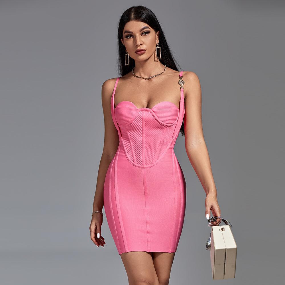 Gleaming Days Bodycon Corset Mini Dress