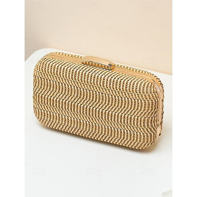 Leather Wristlet Party Evening PU Clutch Bag