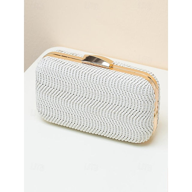 Leather Wristlet Party Evening PU Clutch Bag