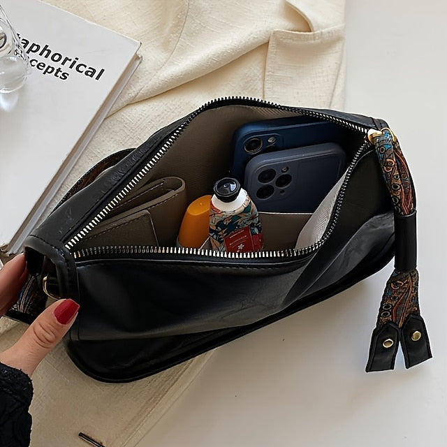 Handbag PU with Bohemian Vintage Leather Strap