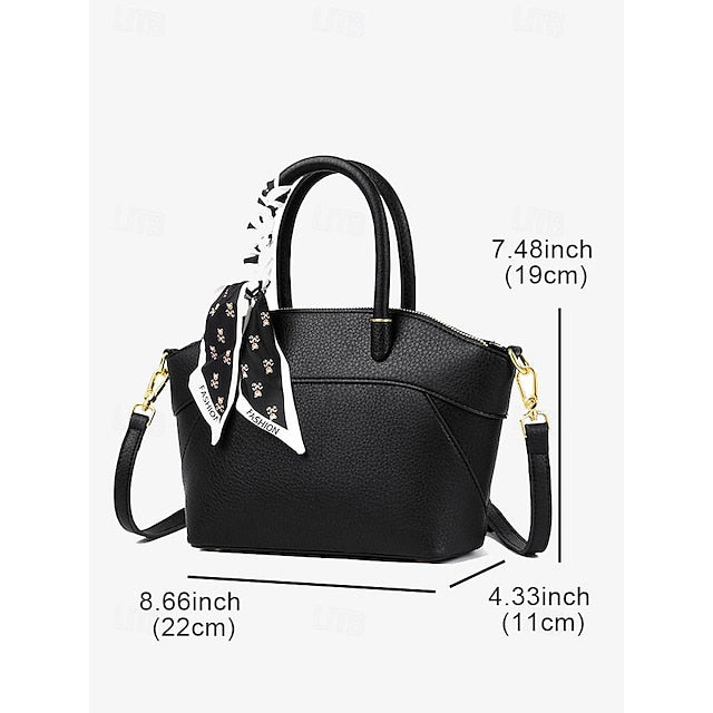 Holiday Office Bag Daily Handbag PU Bucket Leather