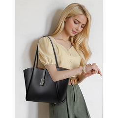 Green Bag Faux Leather Tote