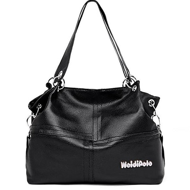 Casual Handbag with Canvas Leather Straps