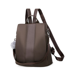 Convertible Pom Backpack Faux Purse Leather with