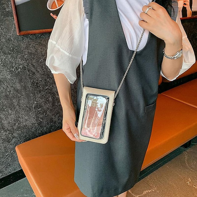 Leather Phone Bag Daily PU Mobile Crossbody