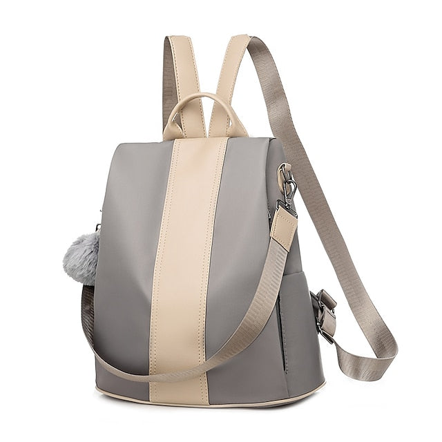 Convertible Pom Backpack Faux Purse Leather with