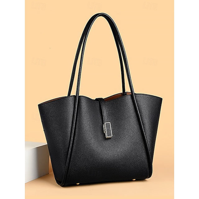 Green Bag Faux Leather Tote