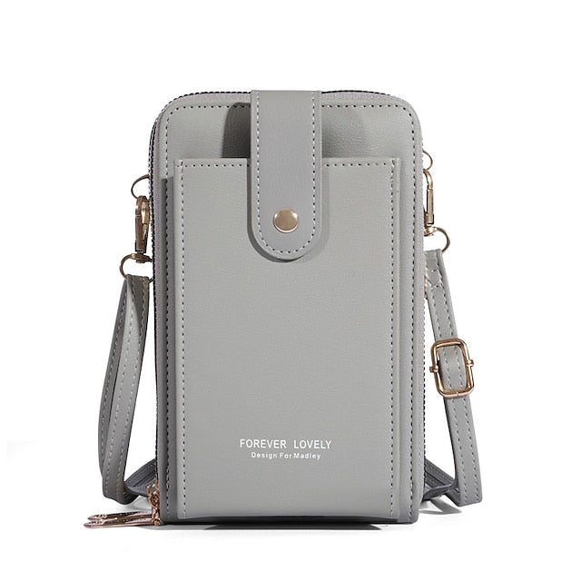 Mobile Phone PU Bag Shoulder Crossbody