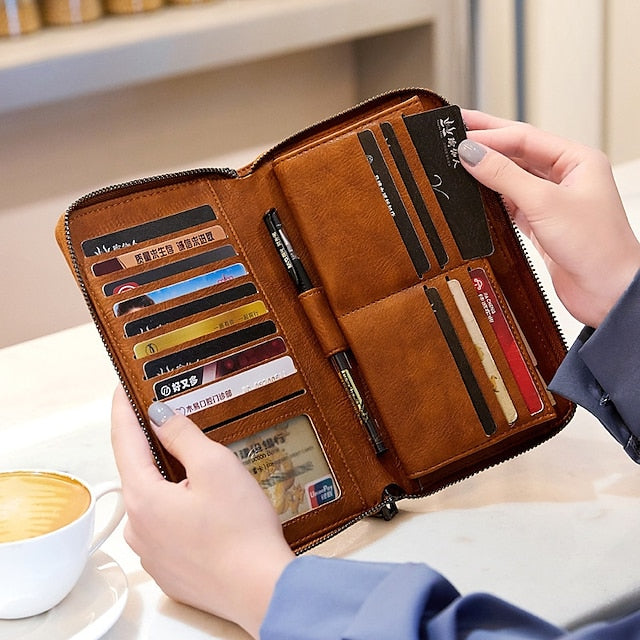 Phone Wallet Leather Bag Mobile Daily PU Outdoor