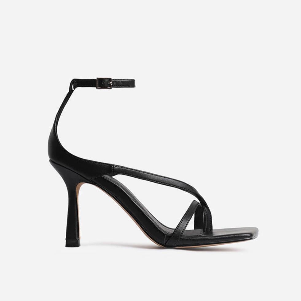 Pamalo Square Toe Stiletto Heel Sandals