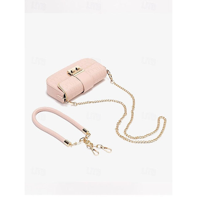 Bag Baguette Shoulder Envelope Leather PU