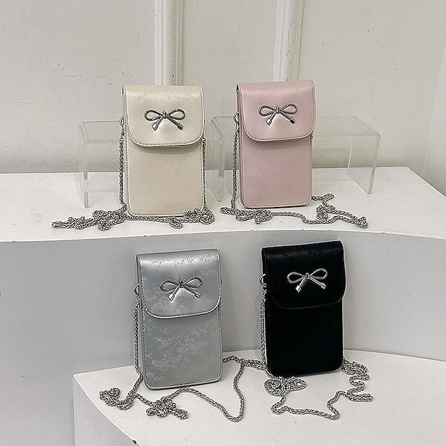 Leather Phone Bag Daily PU Mobile Crossbody