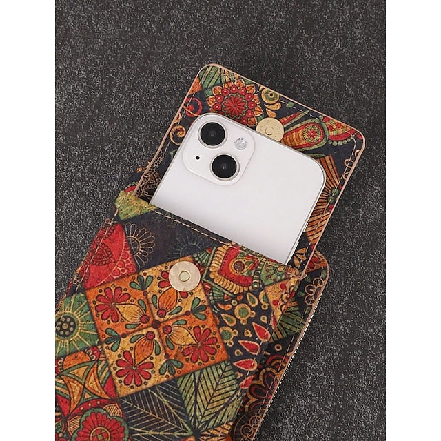 Boho Vintage Bag with Adjustable Crossbody Phone