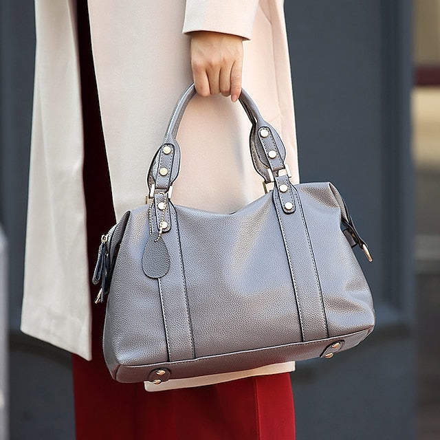 Bag PU Shoulder Handbag Crossbody Boston