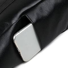 Bag Black Leather Large Faux Tote Stylish