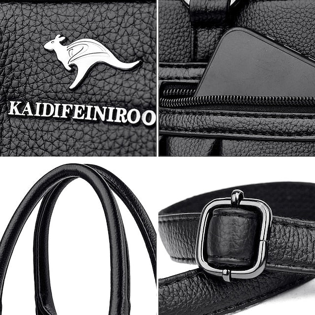 PU Leather Daily Handbag Holiday Boston Bag Zipper