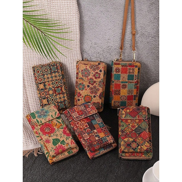 Vintage Adjustable Boho Phone Bag with Crossbody