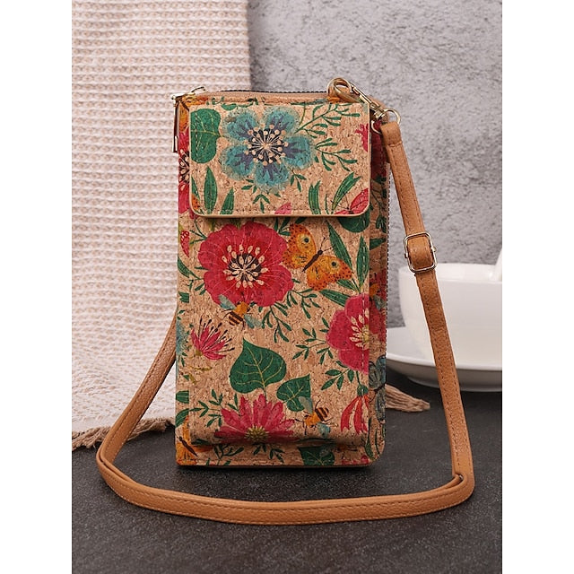 Vintage Bag with Phone Adjustable Crossbody Boho