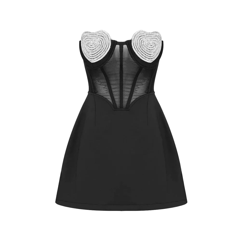 Eden Diamond Bustier-Minikleid