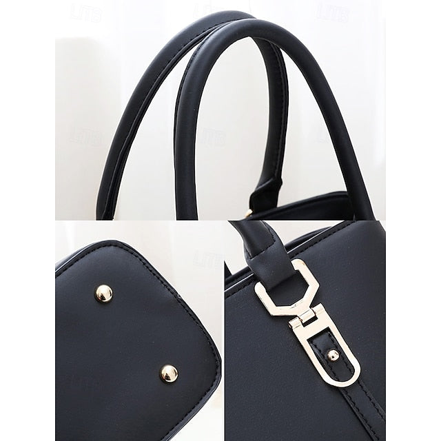 Faux Handbag Embroidery Floral with Leather Green