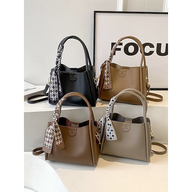 Handbag Bag Bags Shoulder Crossbody Bucket PU