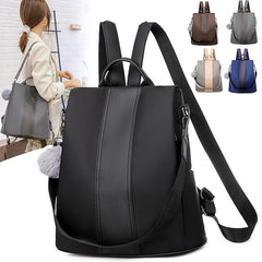 Convertible Pom Backpack Faux Purse Leather with
