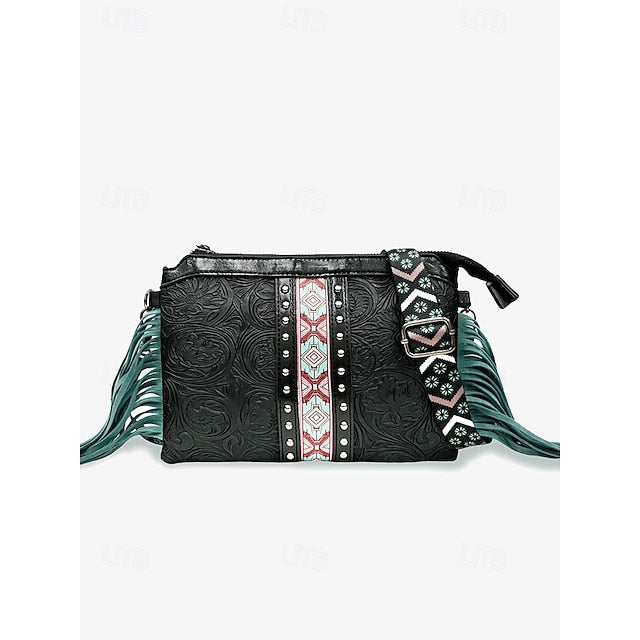 PU Crossbody Leather Bag Shoulder Wristlet Bags