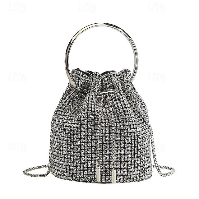 PU Bag Chain Clutch Evening Wedding Leather Party