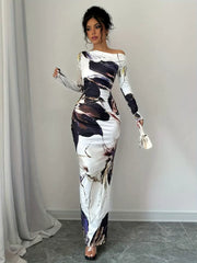 Off-The-Shoulder And Body-Hugging Dress