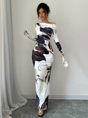 Off-The-Shoulder And Body-Hugging Dress