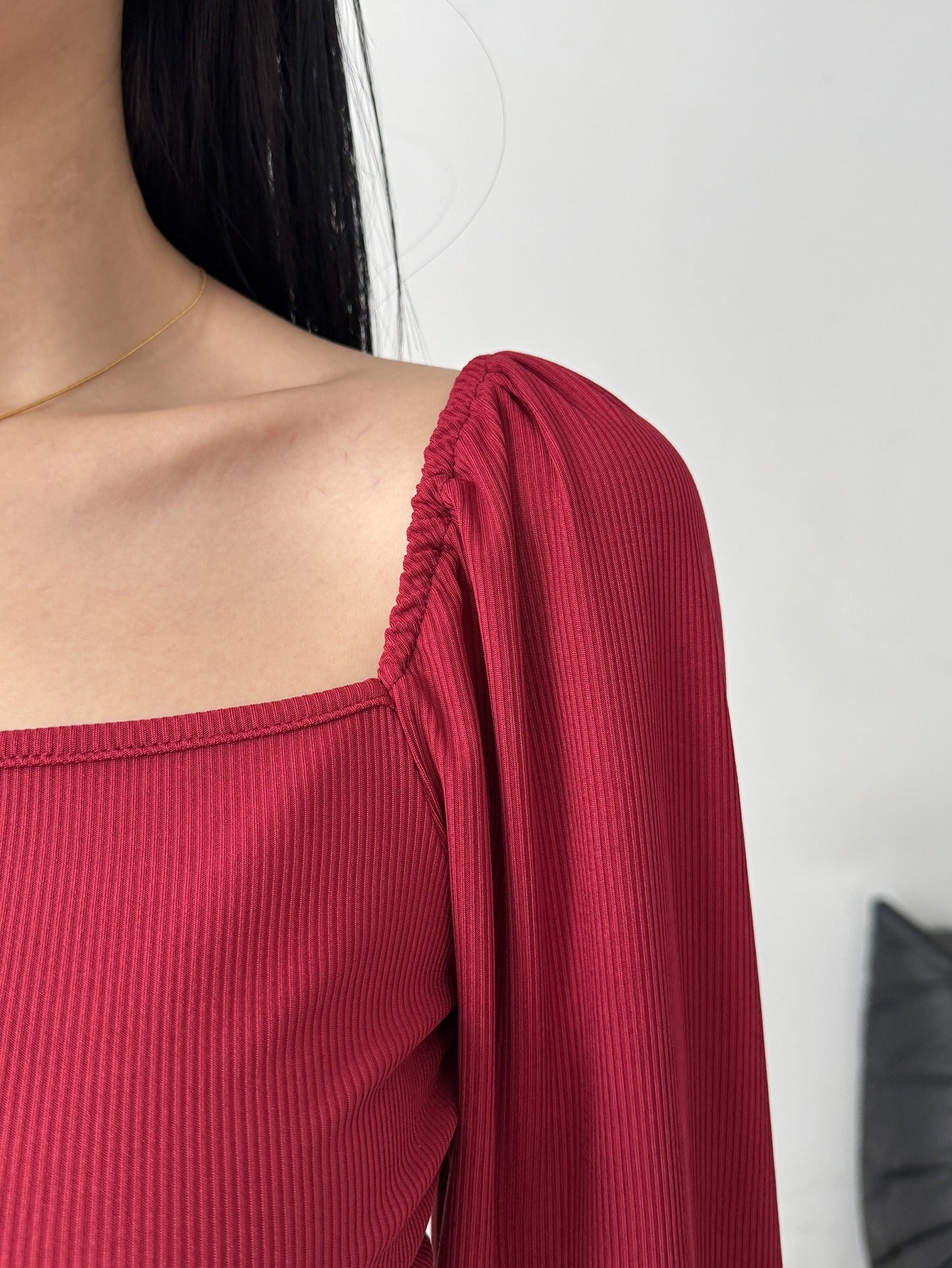 Long-Sleeved Body-Hugging Dress