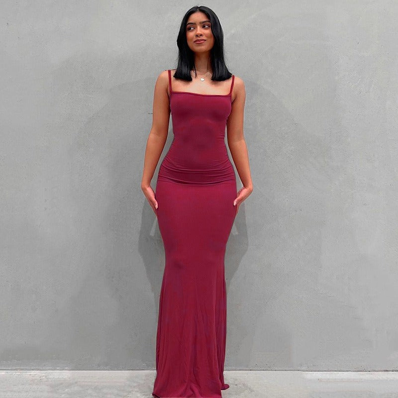 Fitted Halter Dress