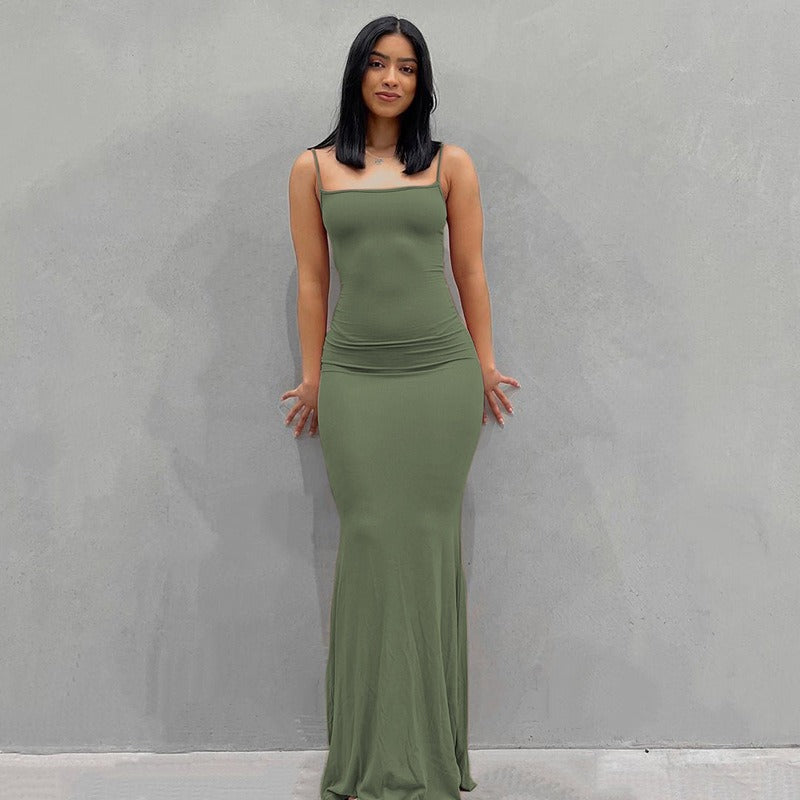 Fitted Halter Dress