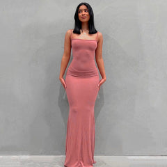 Fitted Halter Dress