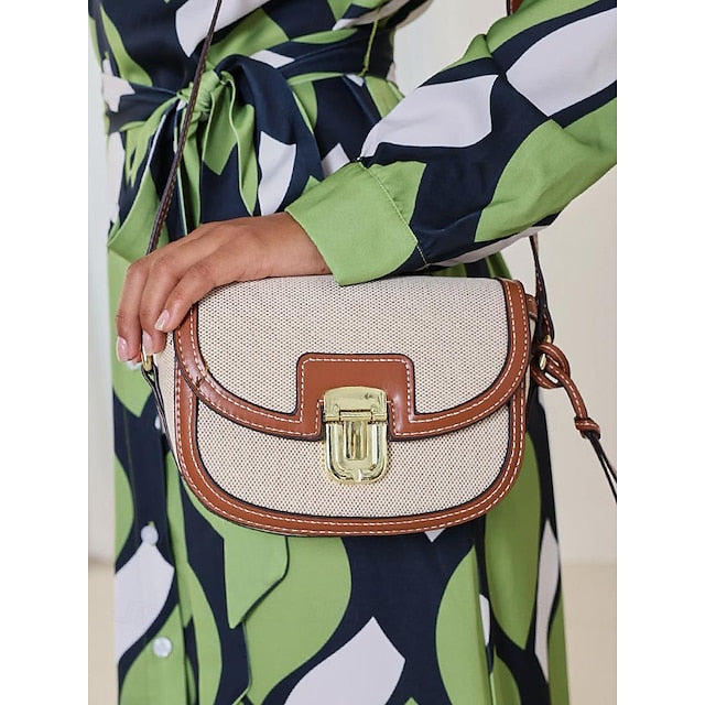 Bag Trim Vintage Crossbody Leather Small