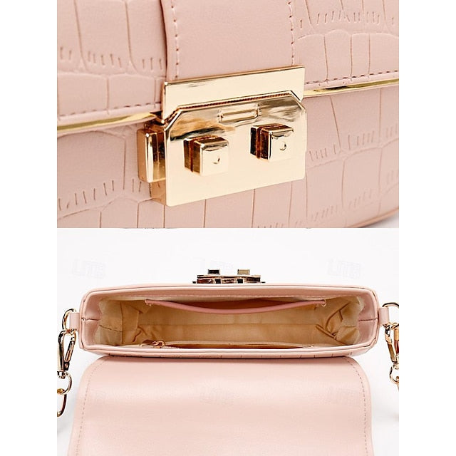 Bag Baguette Shoulder Envelope Leather PU