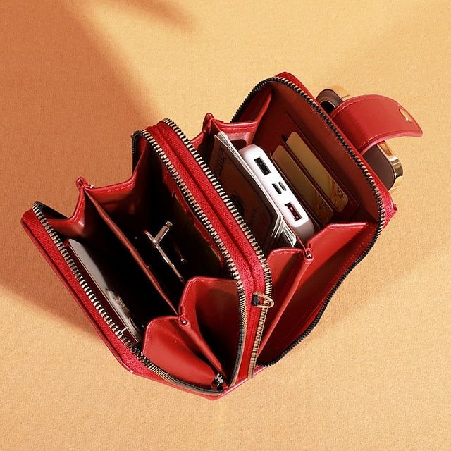 Mobile Phone PU Bag Shoulder Crossbody