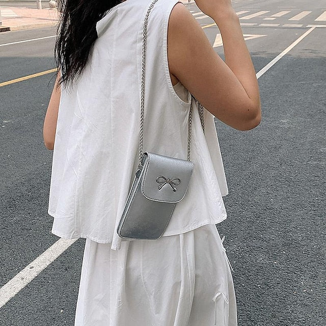 Leather Phone Bag Daily PU Mobile Crossbody