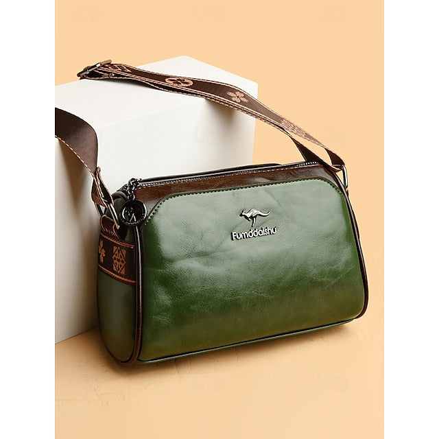 Crossbody Vintage Shoulder Bag Faux Leather