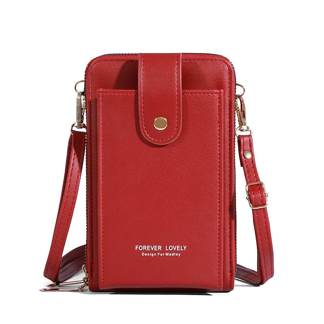 Mobile Phone PU Bag Shoulder Crossbody