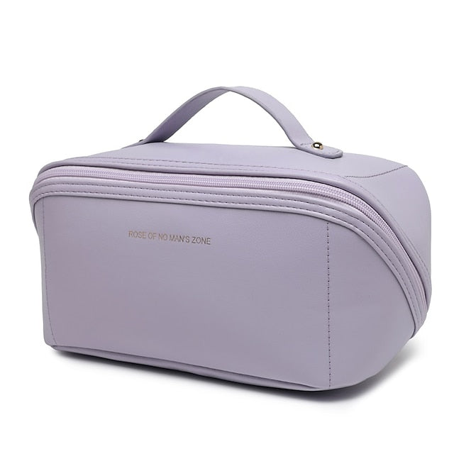 Cosmetic Makeup Handbag Leather PU Bag Travel