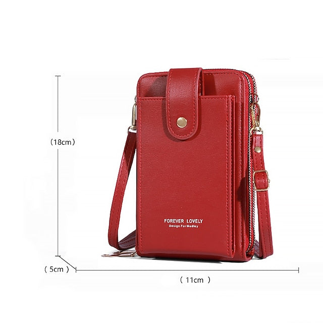 Mobile Phone PU Bag Shoulder Crossbody