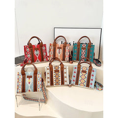 Ethnic Bag Vintage-Inspired Tote Print Boho