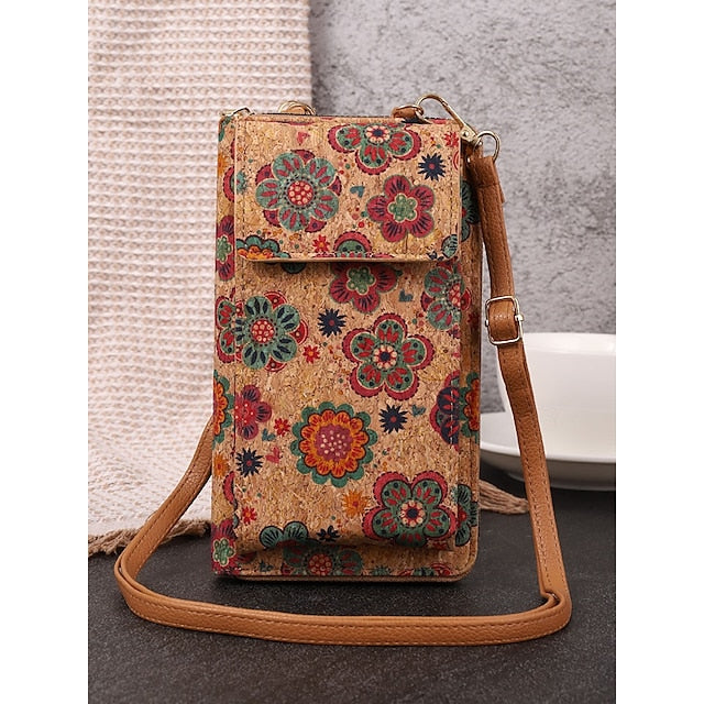 Vintage Bag with Phone Adjustable Crossbody Boho