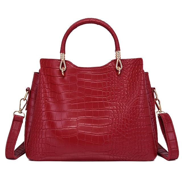 Set Leather Purse Going Bag PU Pcs Office 3 out